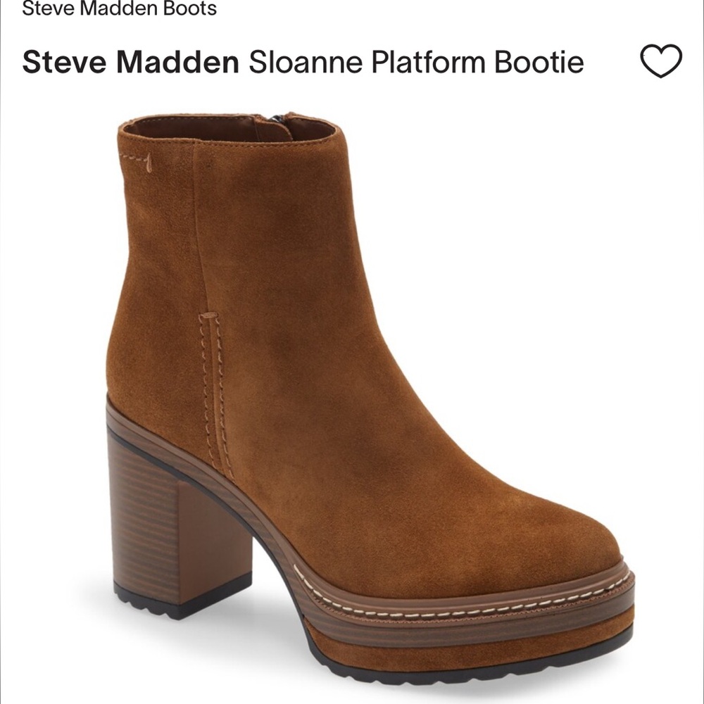 Steve Madden Sloanne Platform Bootie Size 7.5